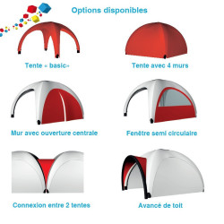 Tente gonflable personnalisable