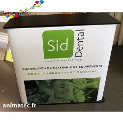 Comptoir Easylite droit 100 personnalisé 