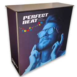 Comptoir d'exposition sécurisé pour stand