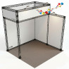 Stand îlot X truss 3x3 m avec visuel en hauteur