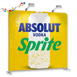 Stand tubulaire textile droit 2,30 m de haut